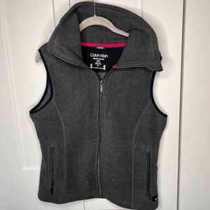 Calvin Klein Performance Fleece Zip Up Vest Women’s Size Large